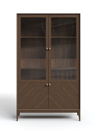 Витрина  2-х дверная  Audrey с плоской дверцей