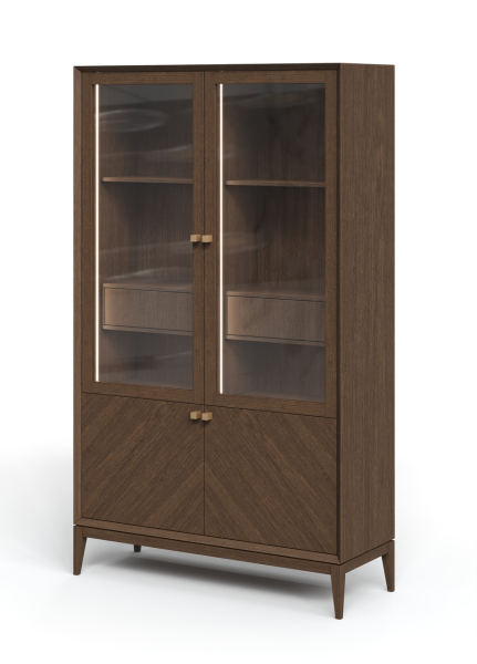 Витрина  2-х дверная  Audrey с плоской дверцей