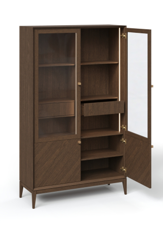 Витрина  2-х дверная  Audrey с плоской дверцей