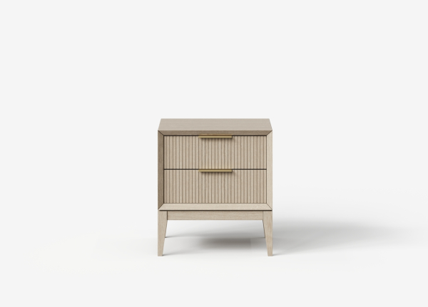 Тумба прикроватная Audrey с рифлеными ящиками