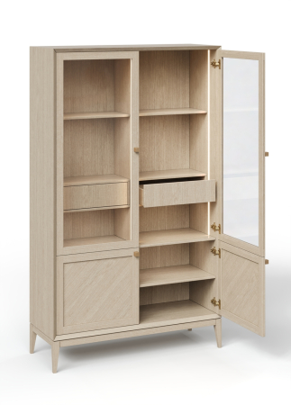 Витрина  2-х дверная  Audrey  с рамкой 