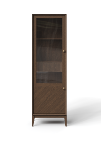 Витрина  1-дверная  Audrey с плоской дверцой и внутренним ящиком, левая